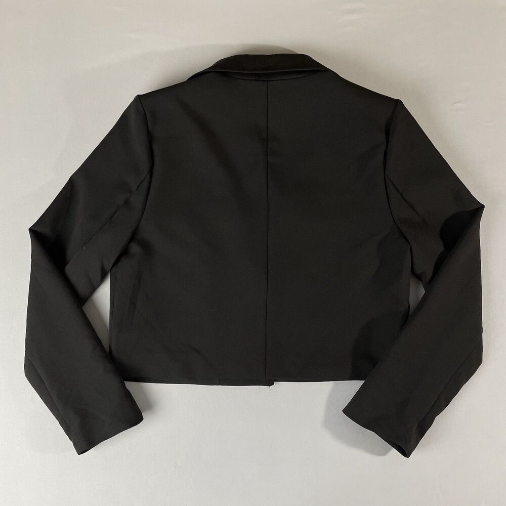 Bailey44 Short Jacket Blazer Women's M Black Dark Academia GirlBoss New - Picture 4 of 11
